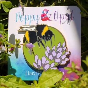 Bee and Lavender Enamel Pin